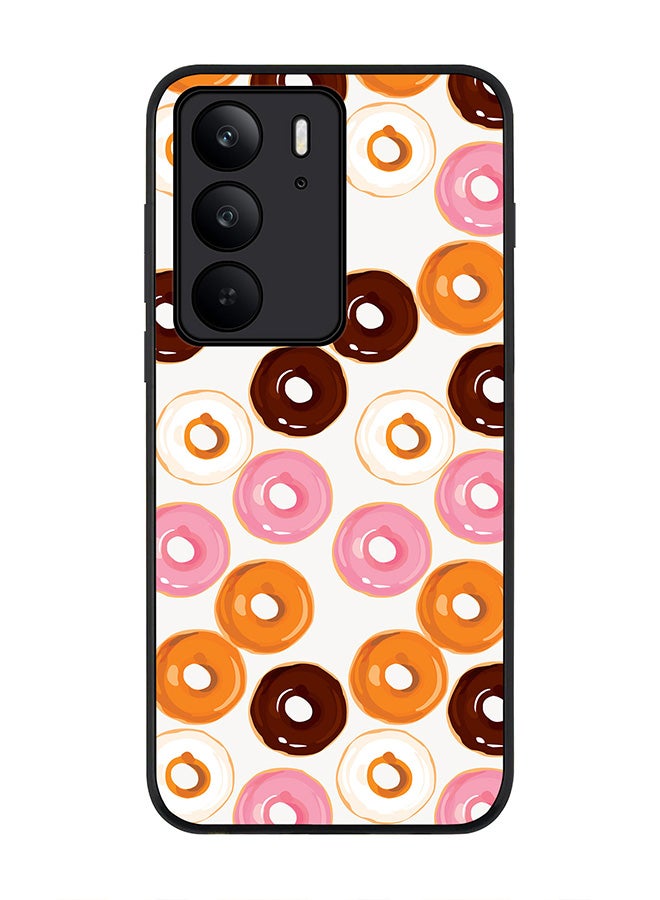 Stylizedd For Realme C75x / C75 4G Case,Slim fit Camera Protection, Shockproof Thin Phone cover  - Donut Drops - Image 1
